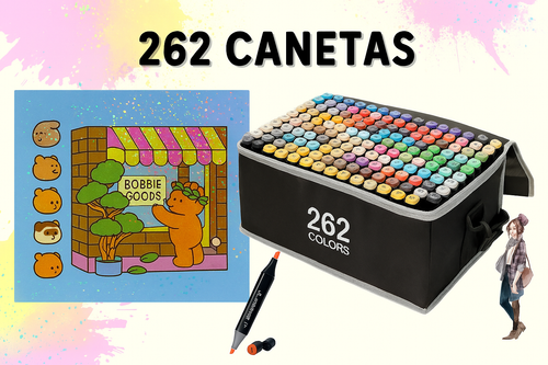 Kit de 262 Cores + Livro
